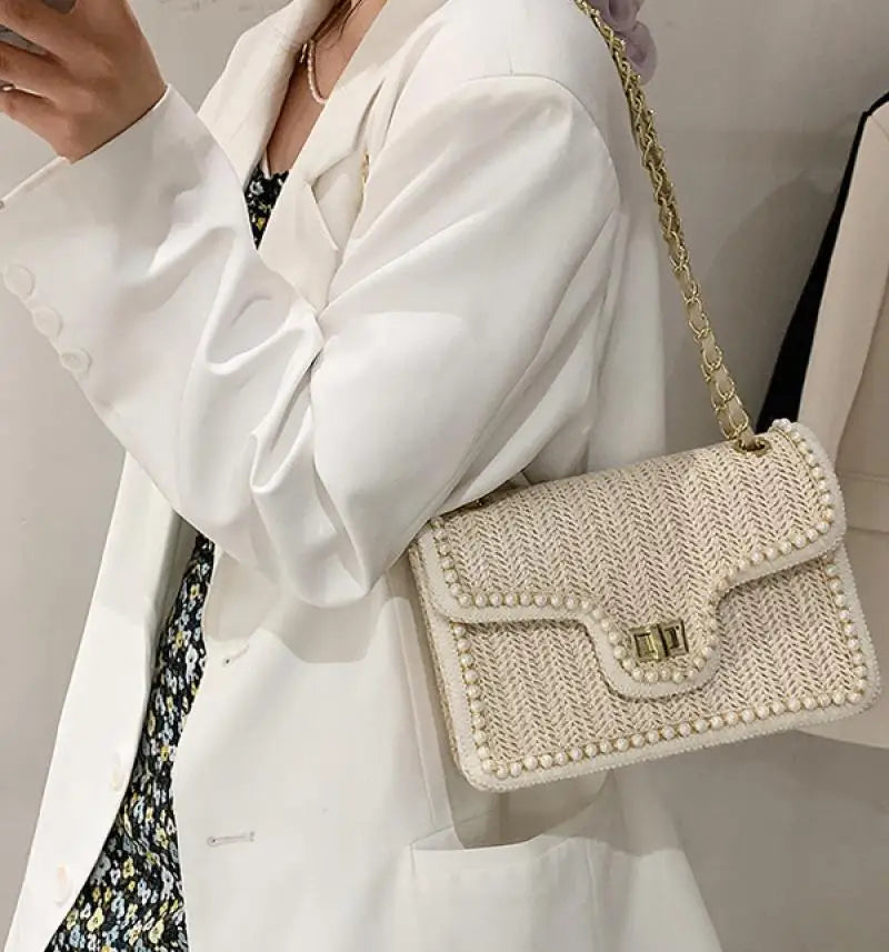 Mini Sac "Perla" – Raffinement & Tressage Chic