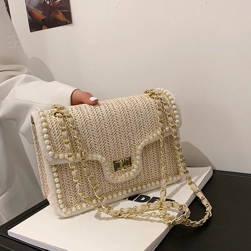 Mini Sac "Perla" – Raffinement & Tressage Chic