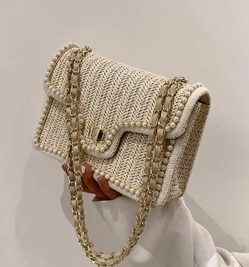 Mini Sac "Perla" – Raffinement & Tressage Chic