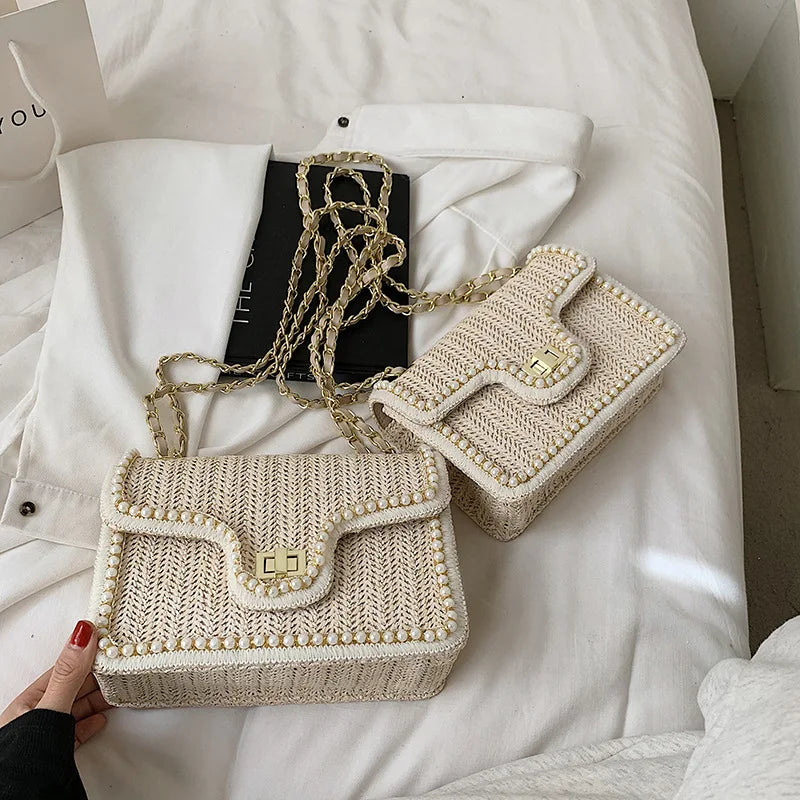 Mini Sac "Perla" – Raffinement & Tressage Chic