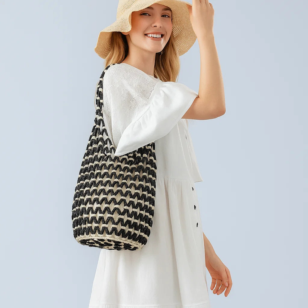 Sac "Louna" – L’artisanat en noir & blanc